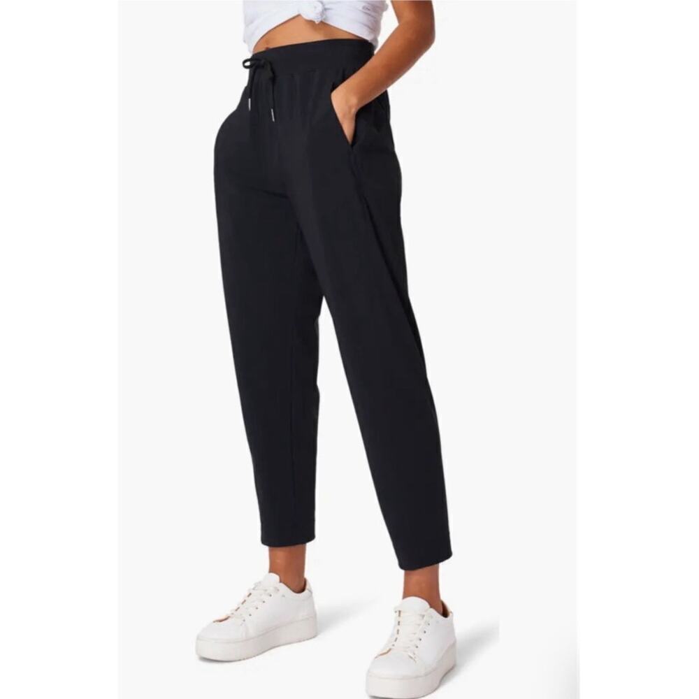 Sweaty Betty Womens Sz 10 Black Explorer Pants 25" Inseam High Rise Athleisure